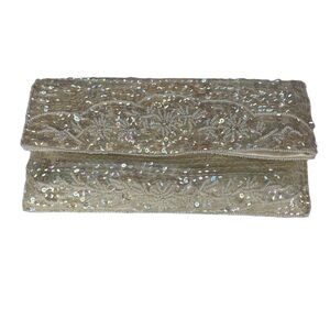 la Regale Vintage Beaded Sequin Clutch Bag Purse in Original‎ Box Made in Japan